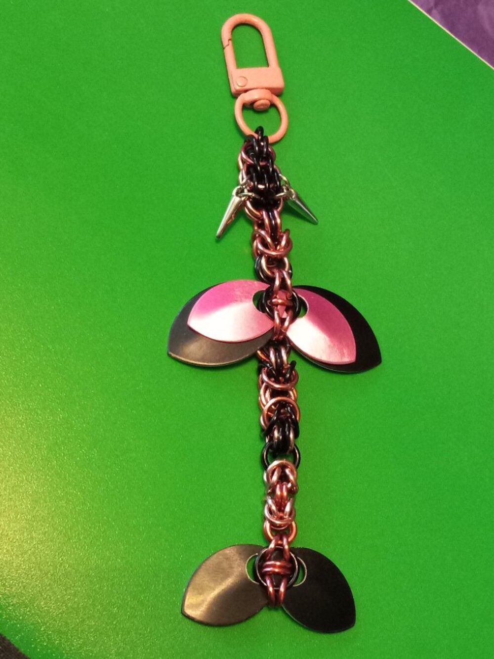 Chain Maille Baby Dragon bag charm